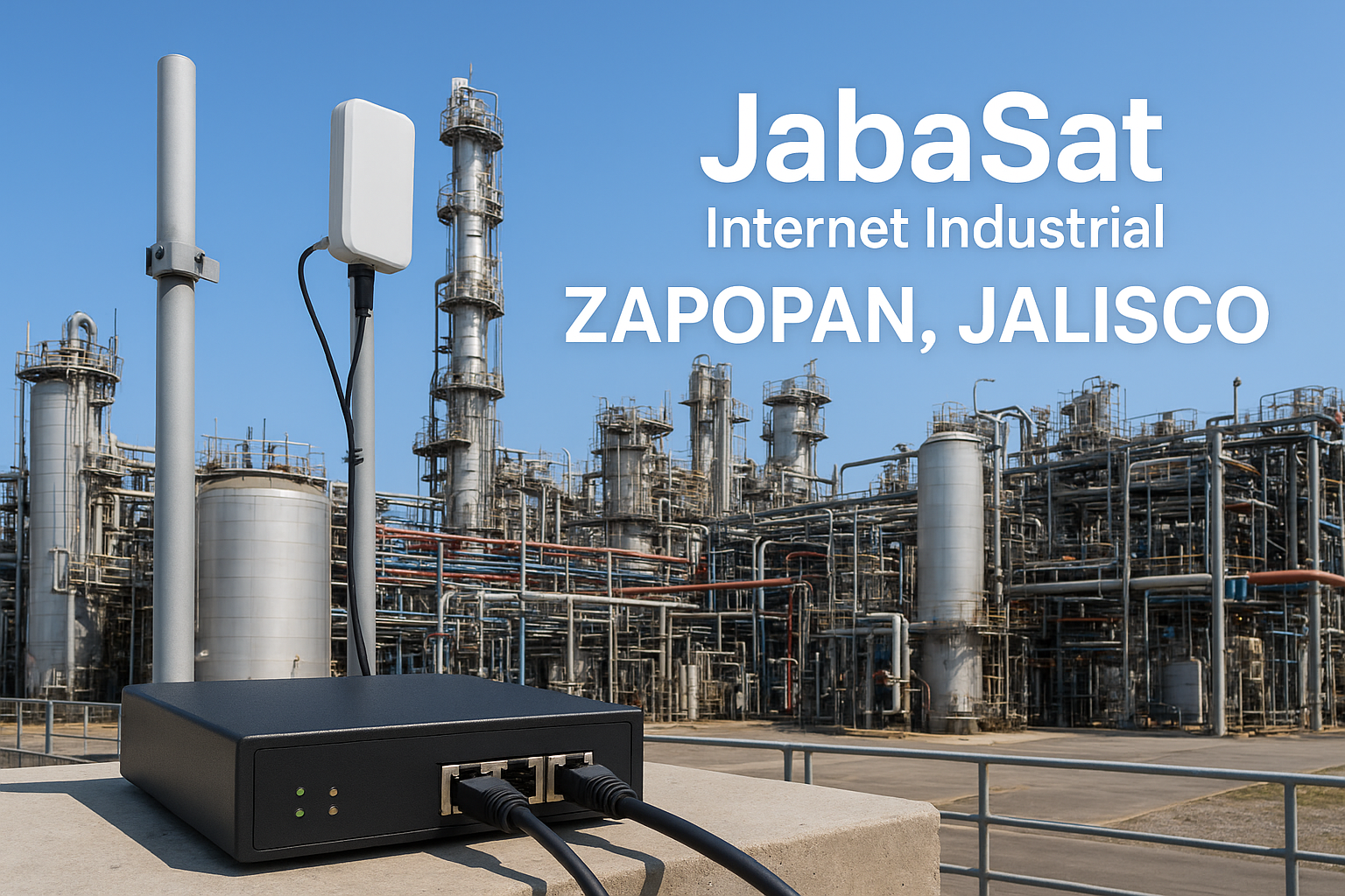 JabaSat Internet Industrial en Zapopan Jalisco Conectividad de Alto Desempeño con Tecnología Bonding e IP Pública